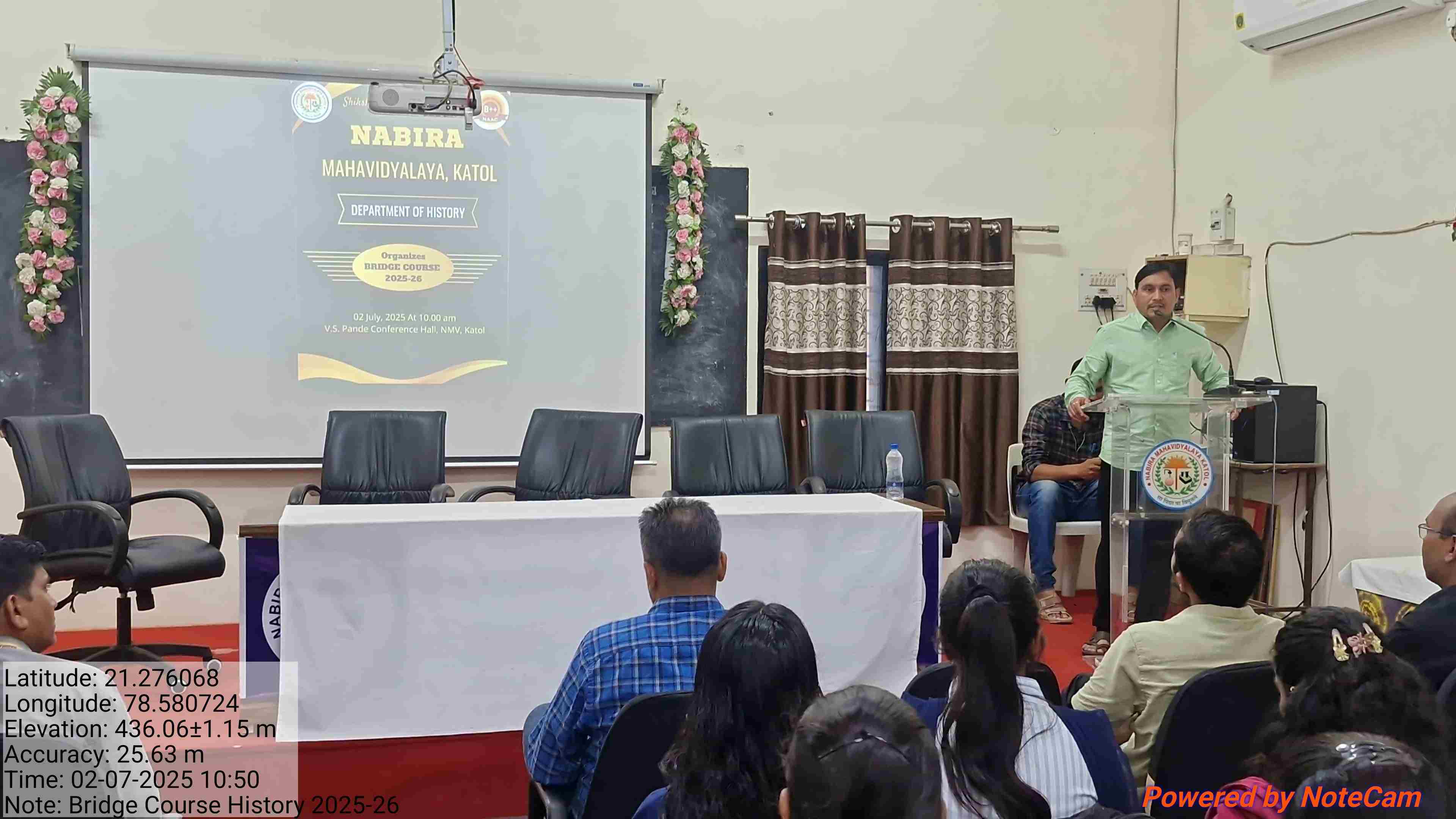 इतिहास विषयाचा ब्रीज कोर्स कार्यक्रम संपन्न
